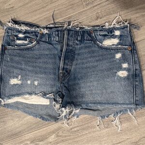 Distressed Denim Women Shorts